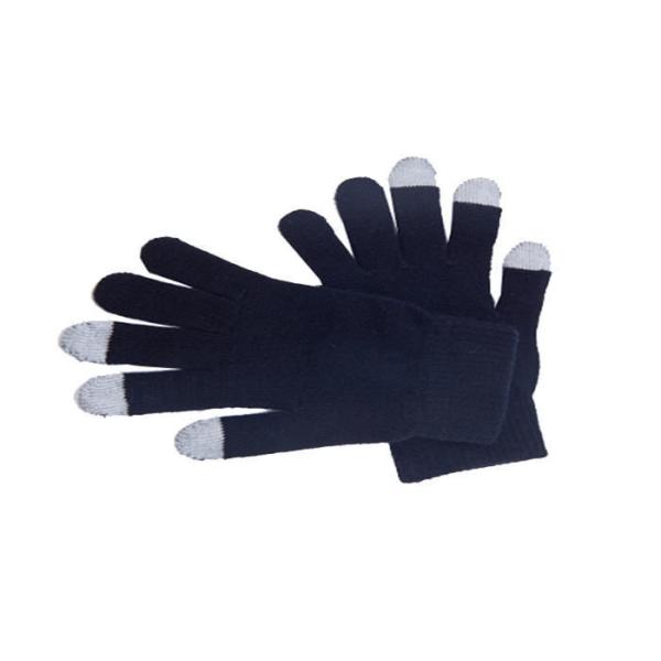 Three Finger Warm Touch Screen Gloves , Acrylic Knitted Magic Touch Screen Gloves