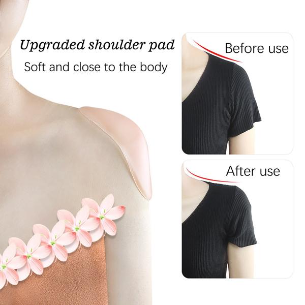 Hot Sale Waterproof Invisible Silicone Soft Magic Push Up Shoulder Pads For Women Niris Lingerie Anti-Slip Waterproof Invisible Silicone Soft Magic Push Up Shoulder Pads For Women