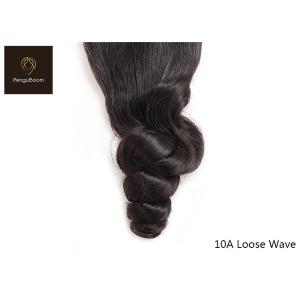 Elegant 8inch 100g Loose Wave Bundles And Closure , 10a Bundles With Frontal