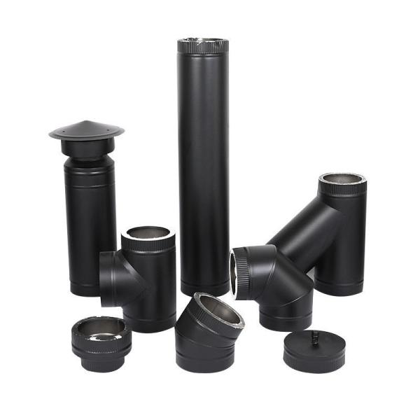 Quality Adjustable Elbow Telescoping Black Stove Pipe Condition New 24 Gauge Attractive wholesale