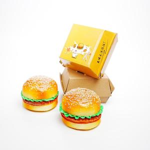 Eco-friendly custom printed logo disposable fast food takeaway burger box