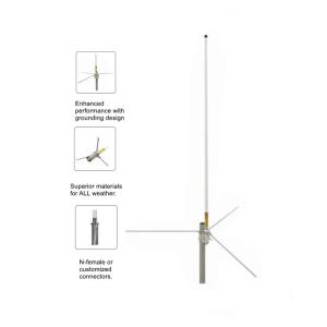 China 35mm Diameter VHF Fiberglass Boat Antenna 156-163MHz Marine Radio Antenna 5.2M 93stages on sale