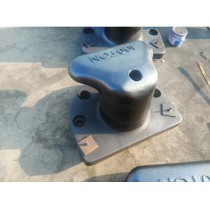 SWL 100 Ton Single T - Head Type Marine Ship Mooring Bollards For Port Mooring
