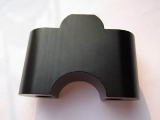 Black Anodized Cold Rolling Steel Handlebar Riser for CNC Motorcycle Parts