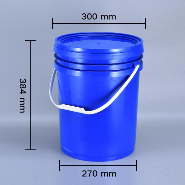 Food Grade 20L Plastic Bucket with White Plastic Handle and Sealed Lid