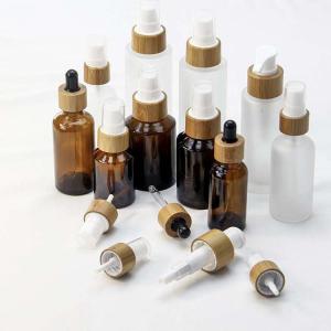 UV Plating 20ml Bamboo Cosmetic Containers Cream Jars Bottles Eco Friendly