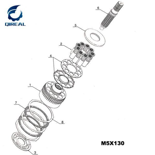 M5X130 hydraulic swing motor parts for 320C excavator
