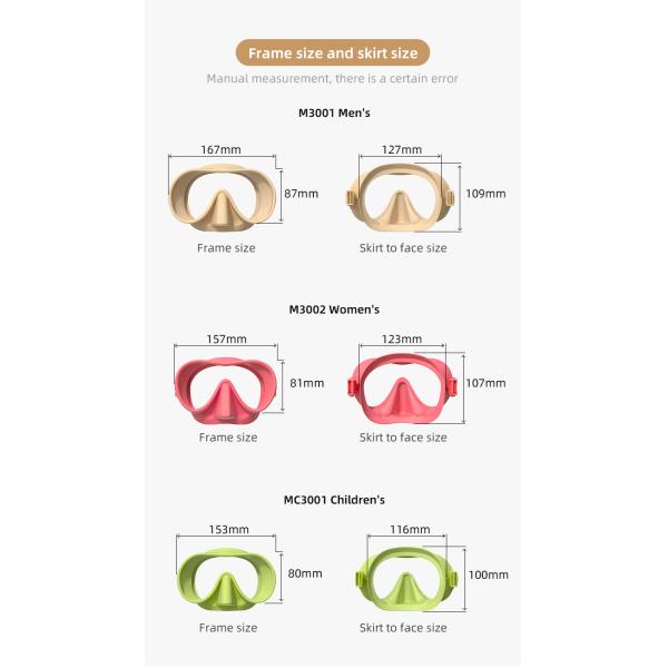 Integrated Forming Scuba Anti Fog Swimming Glasses Snorkel Mask Set for Diving Lovers Snorkel Mask Set