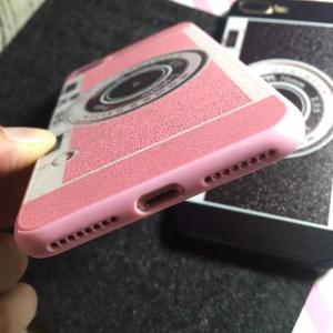 PC+TPU Silk Skin Back Cover Camera Lens Pattern Cell Phone Case For iPhone 7 6s