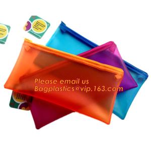 lovely water-proof pencil case promotional plastic mateiral pencil bag