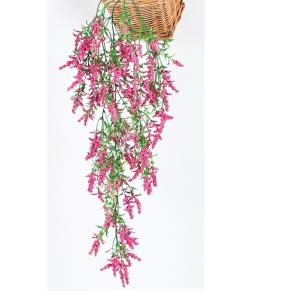 Hanging Lavender Artificial Wisteria Branches 76cm Length For Home Decorative