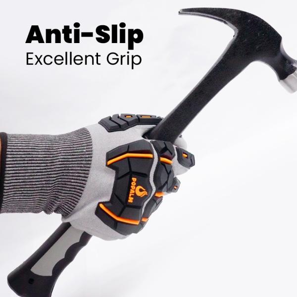 Lightweight TPR Gloves Anti Collision Washable PU Coated Cut Resistant Gloves