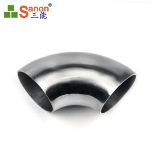 China 45 Degree Stainless Steel Weld Elbows 1.5mm Mirror Polished Sand Blasting on sale