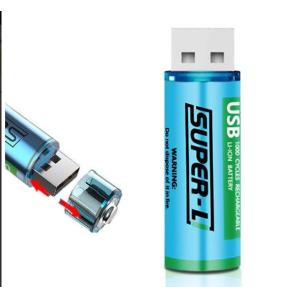 1000mAh Lithium Ion Rechargeable Battery AA 1200 Times Cycle Life Eco - Friendly