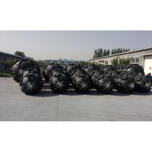 3.3*6.5m Ship Fender For STS Black Pneumatic Fender With Chain And Tire