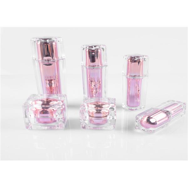 Quality Empty Plastic Cosmetic Cream Jars ISO9001 Hot Stamping OEM With Screw Cap wholesale