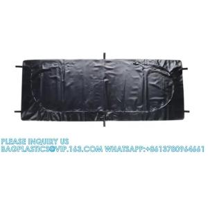 Body Bag, Leak Proof Cadaver Morgue Bodies Bag With 4 Handles, Center Zipper,