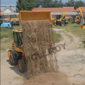 Construction Front 1500 Kg Wheel Loader Machine For Sorting Applications