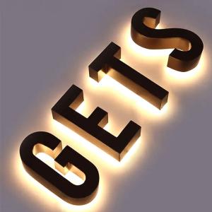 LED Neon Light Source Customized Color Stainless Steel Letter Sign for Shopping