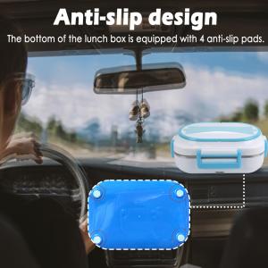 Electric Lunch Box 60W Four-Clasp Hand12V/24V Lunch Box With Carry Bag And Fork