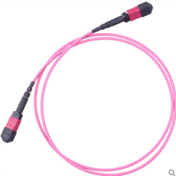 Quality 8 12 24 Cores MTP Patch Cord High Density , Multimode OM3 Patch Cables wholesale