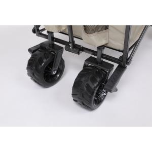 Convenient Beach Wagon with Ergonomic Handle and 7x1.75 Inch Wheels 101x51x108cm