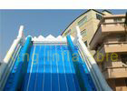 Width Grey Blue Inflatable Dry Slide Waterproof Tarpaulin Double Climbing