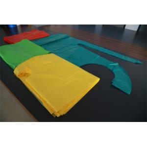 Colorful Disposable PE Apron Flat Packed , Plastic Kitchen Aprons OEM Service