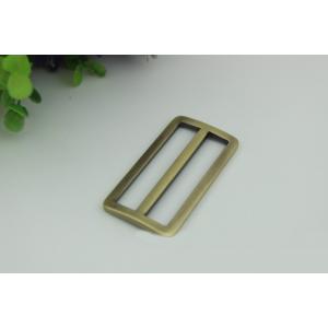 China manufacturer 50 mm nickel color bag adjuster slide strap metal tri-glide