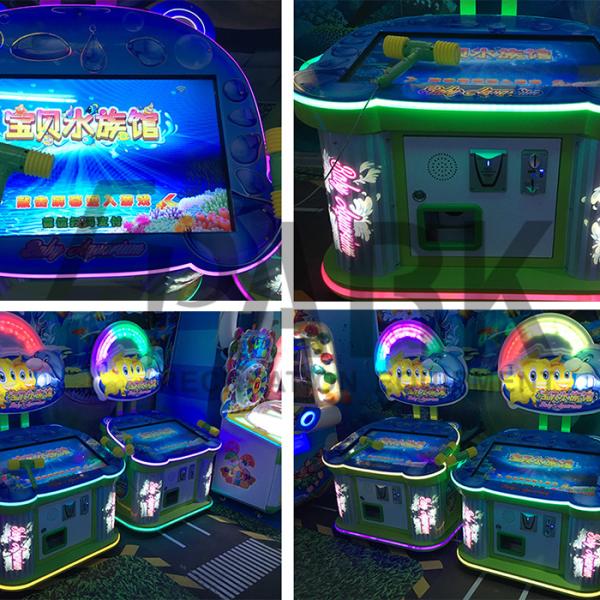 Kids Hitting Redemption Prize Machine Games , Baby Aquarium Hammer Simulator