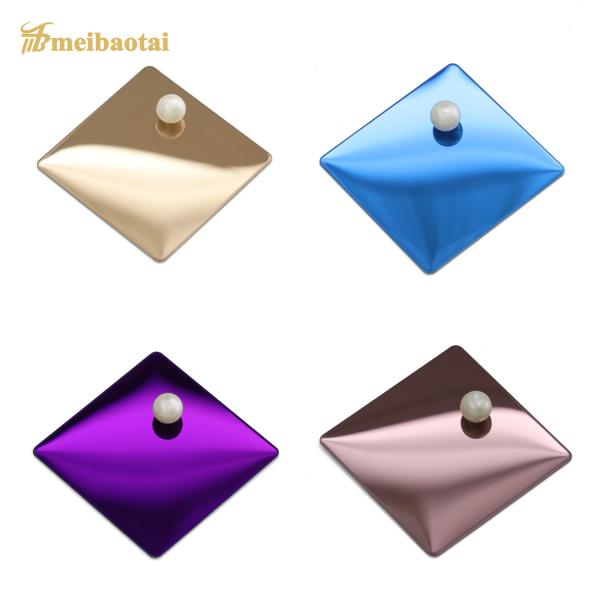 Quality PVD Plating Mirror Decorative Stainless Steel Sheet 4x8 0.6mm Thickness wholesale
