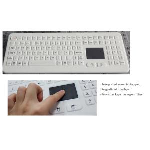 Medical Keyboard Silicone Hospital Rubber With Touchpad Antibacterial