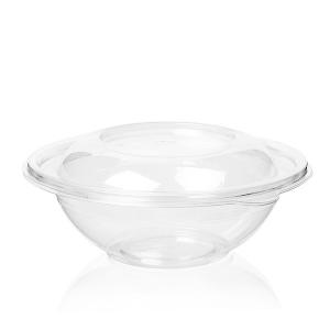 Cheap 750ml 24oz Plastic Food Packing Box Disposable Crystal Clear PET Salad Bowl Container for sale
