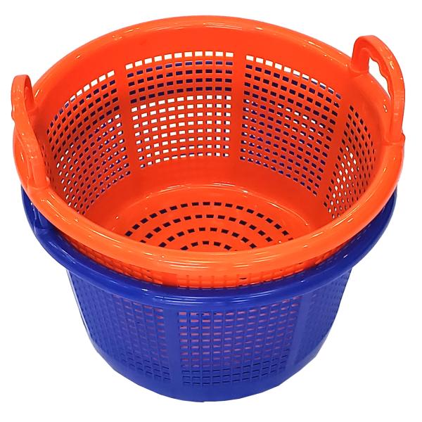 Plastic Utility Fish Basket Mesh Plastic Bucket