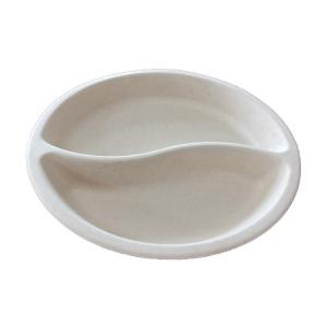 Clear disposable biodegradable pet fast food tray clamshell container white