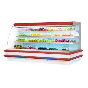 Upright Multideck Open Chiller Fruit Vegetable Milk Display Cooler