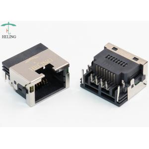Through Hole 8 Pin RJ45 Female Connector For Ethernet Router