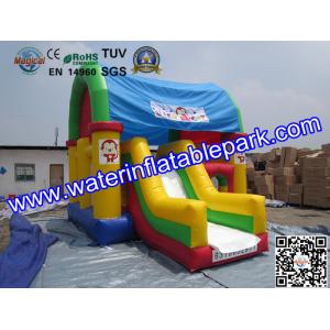 CE Certificated Inflatable Bouncy Castle , Kids Inflatable Bouncer With Slide