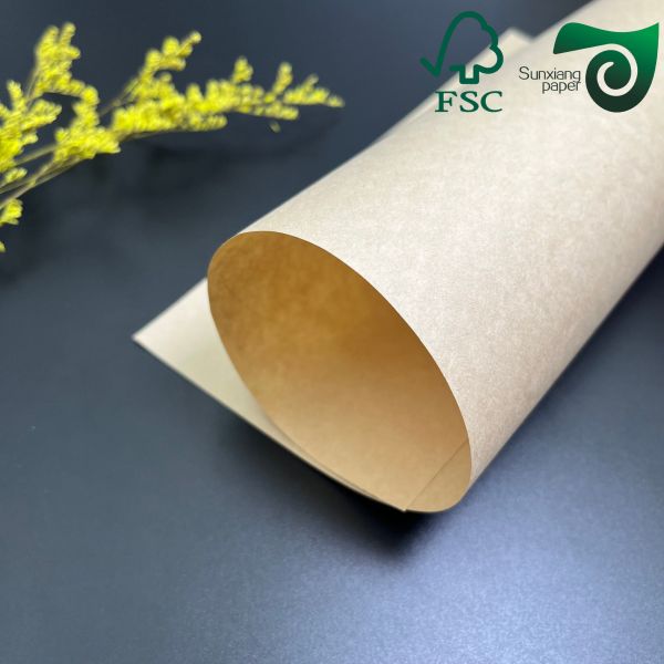 FSC 40gsm 50gsm Brown Double Sided Silicone Baking Parchment Jumbo Rolls