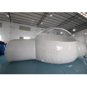 Half Clear 4m Dome Inflatable Bubble Lodge With Silent Blower