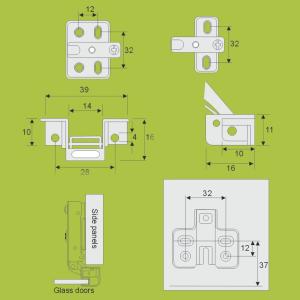 cold-rolled steel soft closing aluminum frame hinge full-overlay type