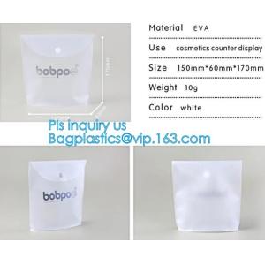 PVC Makeup bag Organiser Black Frosted translucence plastic pvc bag transparent