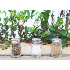 Shaker With Condiment Modern Design Glass Salt Pepper Shaker Set