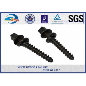 China Railway Screws Spike Q235 Material For Rail Sleeper, Hexagon Head Screw on sale