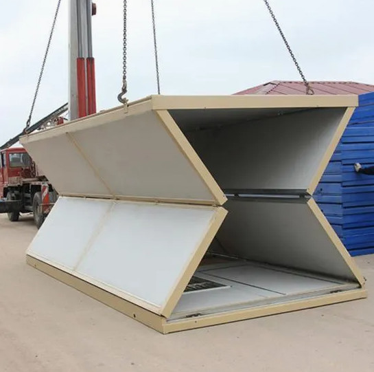 Single Double Door Prefabricated Structural Steel Folding Container House