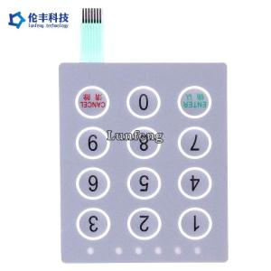 Pantone PET Membrane Switch , Polyester Membrane Switch Keyboard