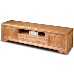 Cheap Antique Style Lacquer Oak Wood TV Stand , Home MDF TV Cabinet Easy To Clean for sale