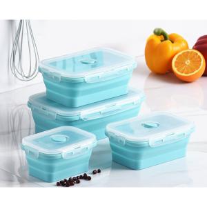 Bpa Free 550ml 1L 3L Camping Foldable Lunch Box