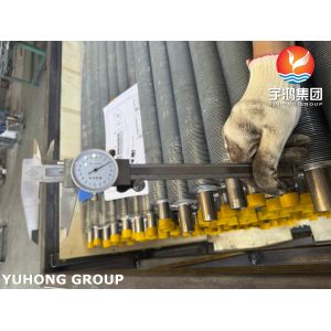 EN10217-7 1.4301 Stainless Steel Pipe With Al Fins Extruded Fin Tube For HVAC&R