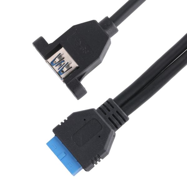 Quality USB 3.0 Front Panel Motherboard 19/20 Pin Cable To USB Female Splitter Adapter Extension Connector wholesale